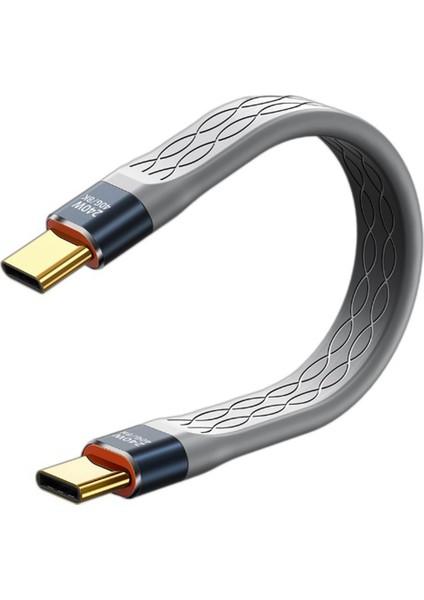 Usb4 Veri Kablosu 40GBPS USB C'den Tip Kısa Pd 240W 8k 60Hz 3/4 15 Pro Max SSD Güç Bankası Için (Yurt Dışından)