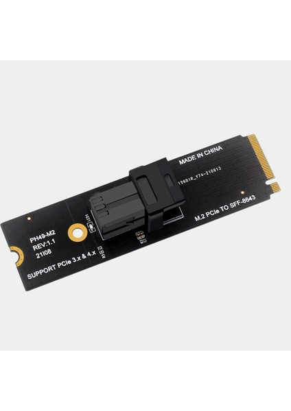 M.2 Nvme - U2 Adaptör Kartı Ngff Mkey Pciex4 SFF8643 SFF8639 Genişletilmiş Yükseltici Destek Protokolü (Yurt Dışından)