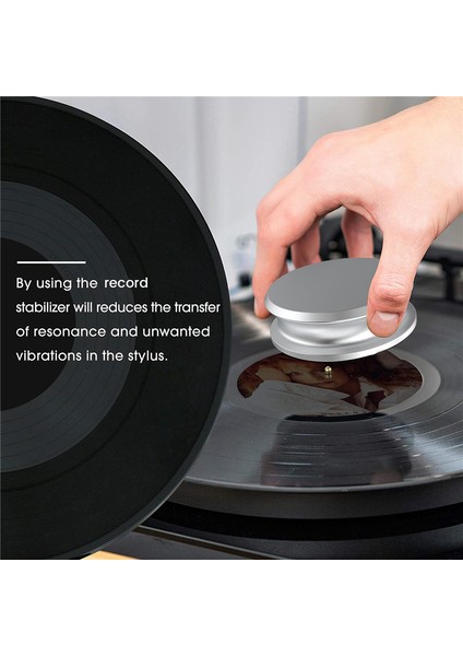 Alüminyum Vinil Plak Ağırlık Sabitleyici Disk Dengeli Kelepçe Pikap Lp Çalar Aksesuarları Siyah (Yurt Dışından) modelleri