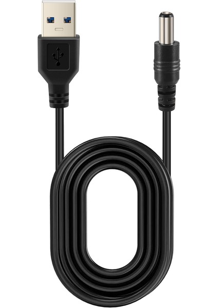 USB Kablosu 5.5mm / 2.1mm 5V Dc Barrel Jack Güç (Siyah, 75CM) (Yurt Dışından) fiyatları