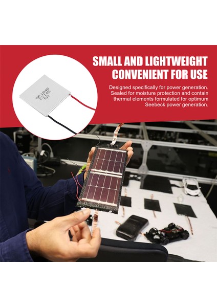 40X40MM Yeni Kullanışlı Basit Modül Termoelektrik Jeneratör Yarıiletken Yüksek Sıcaklık Gücü (Yurt Dışından)
