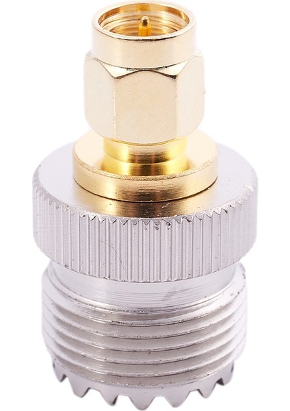 2x Sma Erkek - Uhf Dişi SO239 SO-239 Jumper Fiş Rf Adaptörü Bağlantısı -259 Altın (Yurt Dışından)