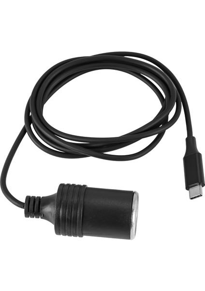 USB C Pd 45W 15V/3A Tip Erkek - Sigara Çakmağı Soketi Dişi Dönüştürücü Adaptör Kablosu (Yurt Dışından)
