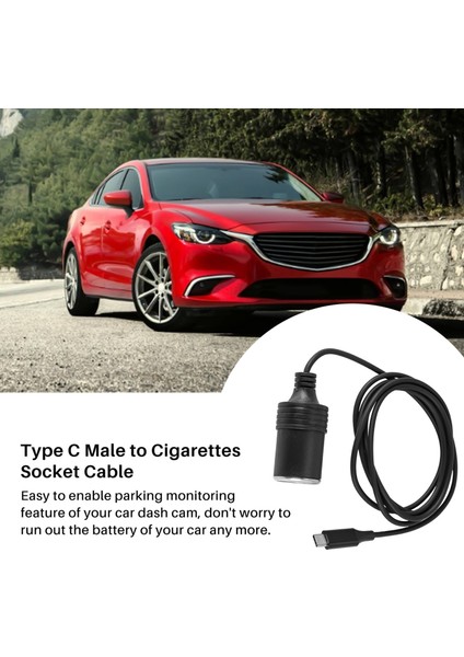 USB C Pd 45W 15V/3A Tip Erkek - Sigara Çakmağı Soketi Dişi Dönüştürücü Adaptör Kablosu (Yurt Dışından) fırsatları