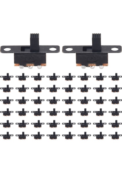 50 Adet On/on 2 Pozisyon 1P2T Spdt Mini Panel Kayar Anahtarı Lehim Pabucu SS12F1-G3 (Yurt Dışından)