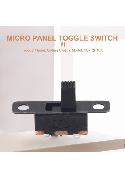 50 Adet On/on 2 Pozisyon 1P2T Spdt Mini Panel Kayar Anahtarı Lehim Pabucu SS12F1-G3 (Yurt Dışından)