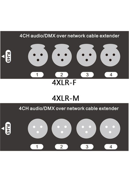 1 Adet 4 Kanallı 3 Pinli Xlr Ses ve Ağ Kablosu Genişletici, DMX512 Sinyal Genişletici, Erkek (Yurt Dışından) indirimleri