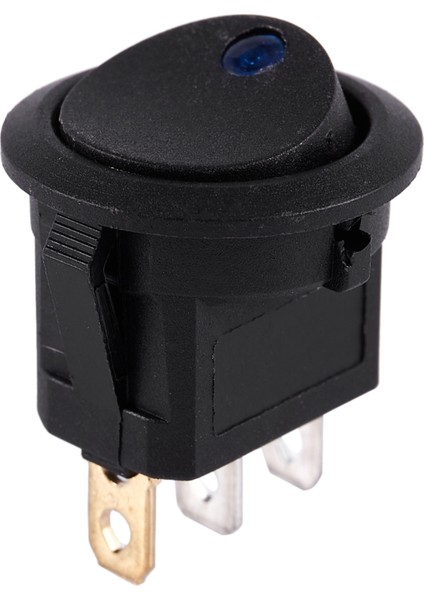 12V LED Inverter Salıncaklı Salıncak Anahtarı Yuvarlak Spst Tekne Araba Mavi Için On-Off (Yurt Dışından)