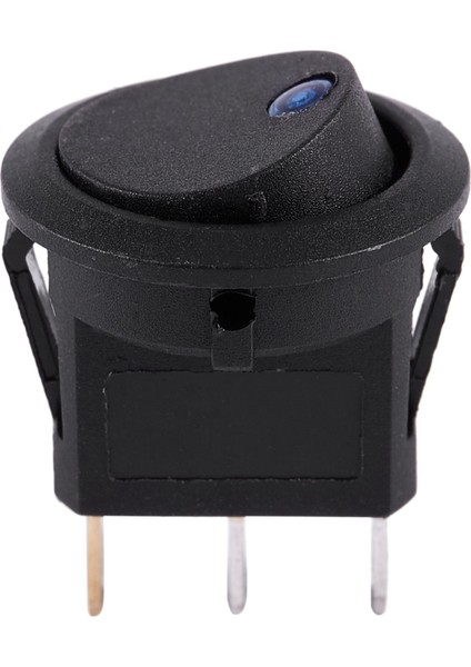 12V LED Inverter Salıncaklı Salıncak Anahtarı Yuvarlak Spst Tekne Araba Mavi Için On-Off (Yurt Dışından)