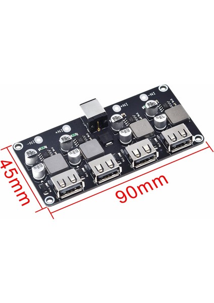 Qc3.0 Qc2.0 USB Hızlı Şarj Kartı 4xusb Port Dc-Dc Dönüştürücü DC12V-30V Ila Dc 3-12V Şarj Devre Modülü (Yurt Dışından)