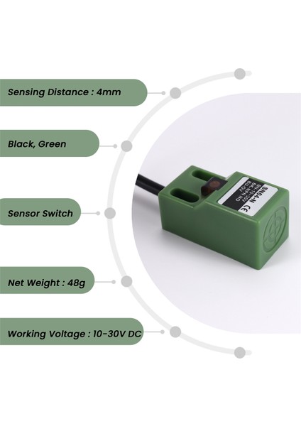 SN04-N Dc 10-30V Npn 3-Kablolu 4mm Yaklaşım Sensörü Endüktif Yakınlık Anahtarı (Yurt Dışından)