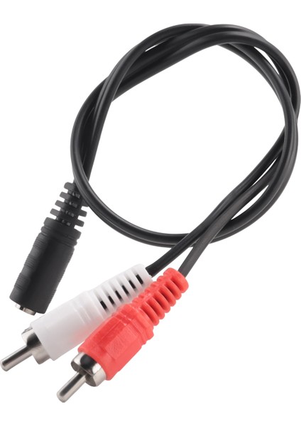 3,5 mm Stereo Dişi 2 Erkek Av Kablosu Yardımcı Ses Adaptörü Kablosu (Yurt Dışından)