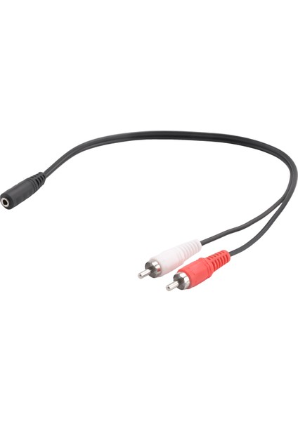 3,5 mm Stereo Dişi 2 Erkek Av Kablosu Yardımcı Ses Adaptörü Kablosu (Yurt Dışından)