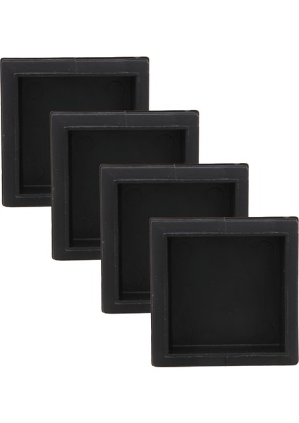 Plastik Kare Boru Boru Ek Parçası Kör Uç Kapakları 50MM 2 Inç 4 Adet (Yurt Dışından)