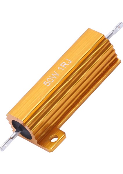 Vidalı Sekmeli Tel Sarımlı Alüminyum Direnç 1 Ohm %5 50 Watt (Yurt Dışından)