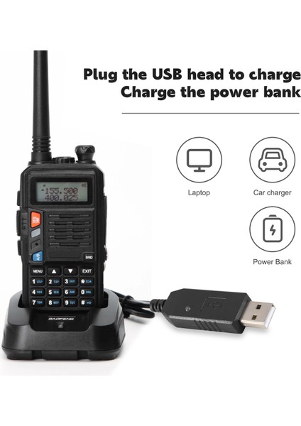 Uv-5r Bl-5l 3800MAH Yüksek Kapasiteli Pil USB Şarj Hattı Için (Yurt Dışından)