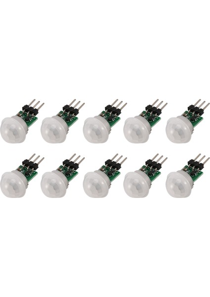 10 Adet AM312 Mini Insan Sensörü Modülü Ir Piroelektrik Kızılötesi Pır Hareket Dedektörü Modülleri Dc 2.7V Ila 12V (Yurt Dışından)