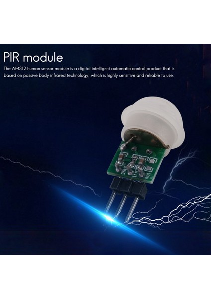 10 Adet AM312 Mini Insan Sensörü Modülü Ir Piroelektrik Kızılötesi Pır Hareket Dedektörü Modülleri Dc 2.7V Ila 12V (Yurt Dışından)