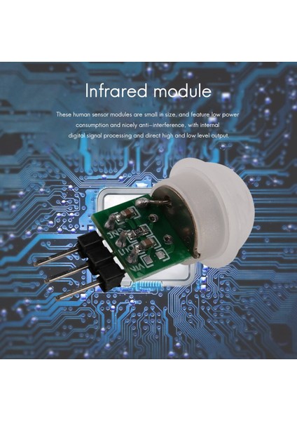 10 Adet AM312 Mini Insan Sensörü Modülü Ir Piroelektrik Kızılötesi Pır Hareket Dedektörü Modülleri Dc 2.7V Ila 12V (Yurt Dışından)