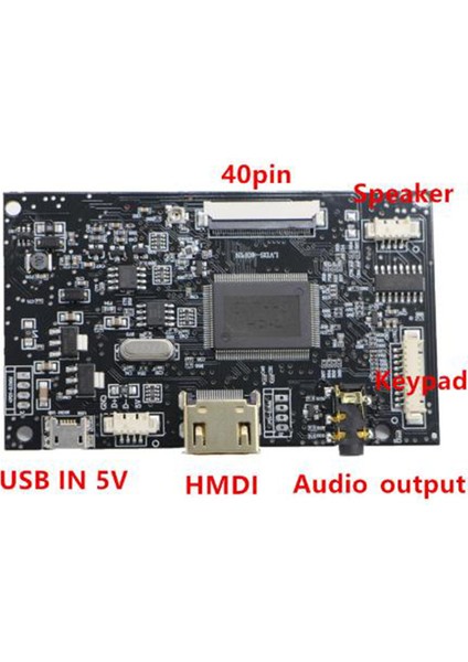+Audio 40PIN LCD Sürücü Kontrol Kartı Panel HJ080IA-01E EJ080NA-04C HE080IDW1 1024X768 Android USB 5V (Yurt Dışından)