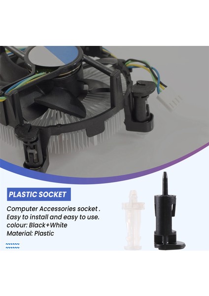 8 Adet / Grup Montaj Pin Tutucu Soket Lga 775 Cpu Isı Emici Fan Soğutma (Yurt Dışından)