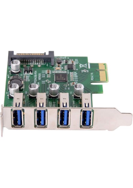 Düşük Profilli 4 Port Pcı-E - USB 3.0 Hub Pcı Express Genişletme Kartı Adaptörü 5gbps Usb1.1/2.0/3.0 Işletim Sistemleri (Yurt Dışından) fırsatları