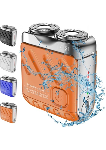 Sakal Tıraş Makinesi, Şarj Edilebilir Elektrikli Tıraş Makinesi Çift Halka Manyetik Kesici, Mini Elektrikli Seyahat Gümüş (Yurt Dışından) fiyatları
