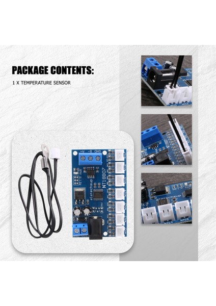 7 Kanal RS485 Sıcaklık Sensörü Ölçüm Modbus Rtu Kağıtsız Kaydedici Plc NT18B07 (Yurt Dışından)