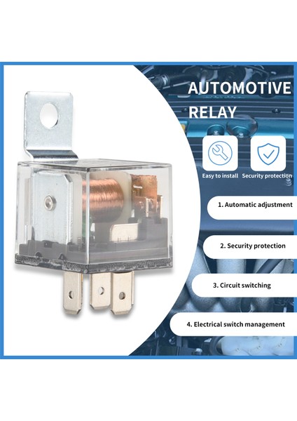 Dc 24V 80A 1no 1nc Spdt 5 Pin Yeşil Gösterge Işığı Otomotiv Kamyon Araba Rölesi (Yurt Dışından)