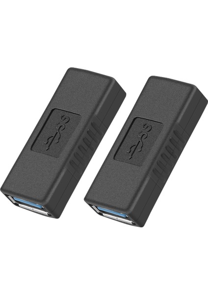 2 Adet USB 3.0 Tip A Dişi Adaptör Bağlantı Parçası Cinsiyet Değiştirici Konnektör (Yurt Dışından)