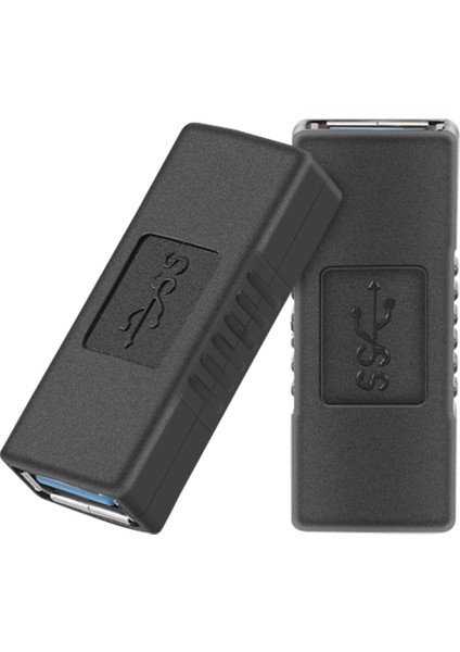 2 Adet USB 3.0 Tip A Dişi Adaptör Bağlantı Parçası Cinsiyet Değiştirici Konnektör (Yurt Dışından)