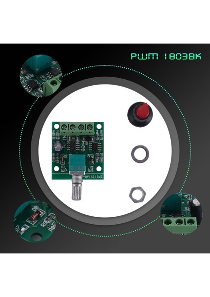 1.8V 3V 5V 6V 7.2V 12V 2A 30W Dc Motor Hız Kontrol Cihazı (Pwm) 1803BK Ayarlanabilir Sürücü Anahtarı (Yurt Dışından)