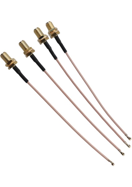 4'lü Paket Rf U.fl(Ipex/ıpx) Mini Pcı - Rp-Sma Dişi Pigtail Anten Wi-Fi Koaksiyel RG-178 Düşük Kayıplı Kablo (4 Inç (10 Cm)) (Yurt Dışından) fiyatları