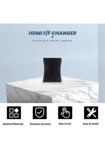 F/f Kadın Cinsiyet Değiştirici Adaptör Bağlantı Parçası Hdtv Için (Yurt Dışından)