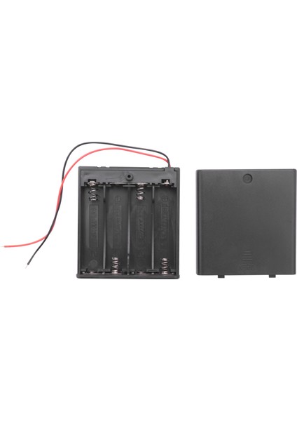 Açma/kapama Anahtarı 5.5" Kablolar Pil Tutucu Kutu Kılıfı 4 x 1.5V Aa Piller Için (Yurt Dışından)