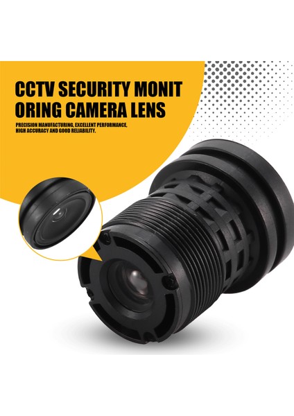 M12 Dişli Montajlı 3.6mm Uzunluk F2.0 Ir Lens Cctv Için (Yurt Dışından)