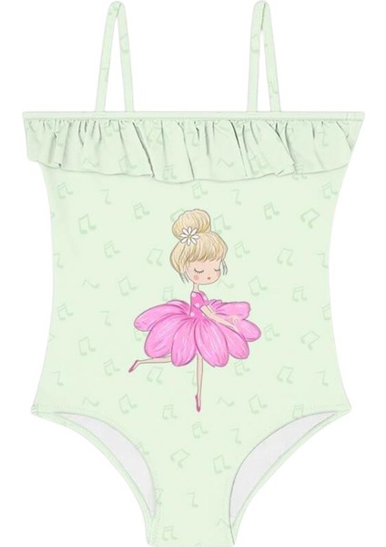 Tango Swimsuit Kız Çocuk Haki Mayo