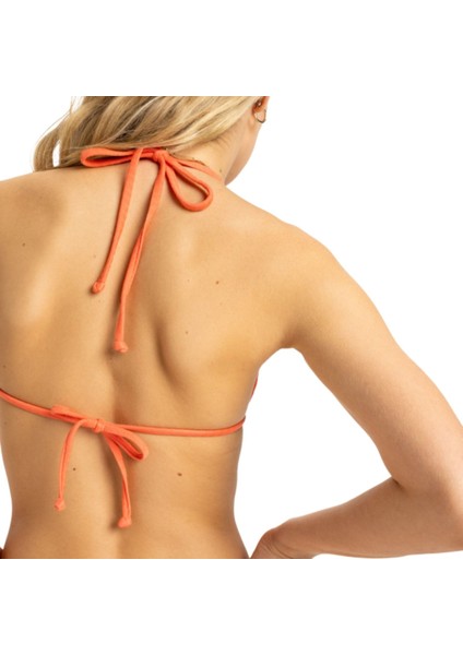 Lagos Tiki Tri Kadın Mercan Bikini Üstü