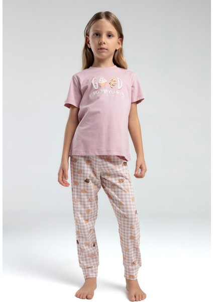 RP3587 - Soft Pembe - Rolypoly Anne-Kız Ikili Takım