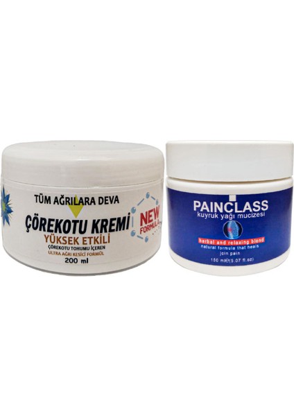 Çörek Otu Kremi Xl Box Büyük Boy White Box 200 ml + 150 ml Painclass Kuyruk Yağı Kremi / Vücut Fıtıkagrilarina