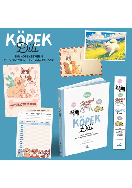 Köpek Dili - Bir Köpekseverin En Iyi Dostunu Anlama Rehberi - Ayraç - Kartpostal - Aşı Takip Kartı