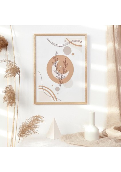 3'lü Bohem Naturel Desen Foreks Tablo