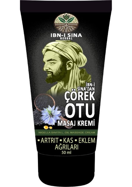 6 Adet Çörek Otu Kremi 50 ml Vücut Harici Uygulama Teskin Edici Masaj Kremi