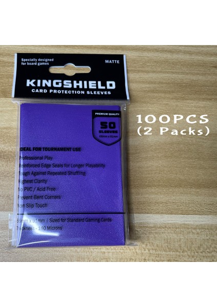 Kıngshıeld 66X91MM 100 Adet Mat Renkli Standart Boyut Büyülü Kart Kovanları Tcg Ticaret Koruyucu Tarot Tahta Oyunları Kapağı Pkm (Yurt Dışından)