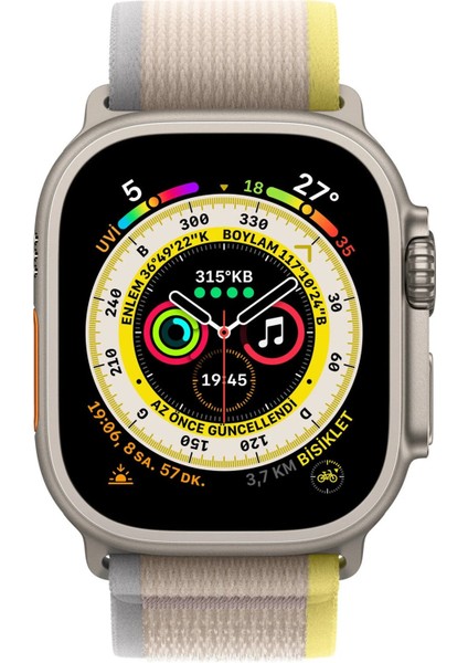 Watch 49MM Yellow Beige Loop Silikon Kordon M/l (Demo)