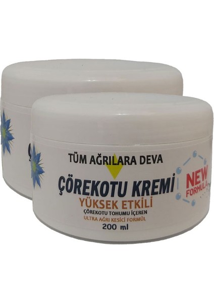 Çörek Otu Kremi POINT:034 2X200 ml Büyük Boy Agrı Kremi / 2AD. Vücut Bakım Kremi