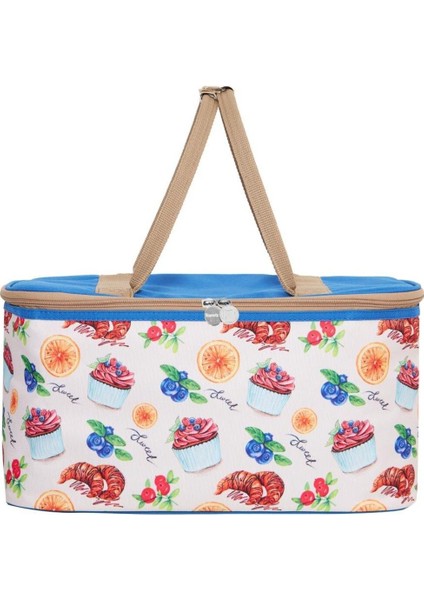22 Litre Piknik/Kamp Çantası Sepeti. Termal Termos Çanta (Sıcak-Soğuk Koruma Sağlar)