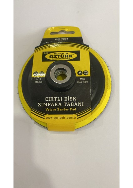 Cırtlı Disk Zımpara Tabanı 115 MM
