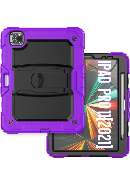 Silicone + Pc Tablet Case For iPad Pro 11 2021 / 2020 / 2018 (Mor) (Yurt Dışından) fiyatları