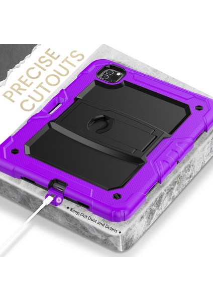 Silicone + Pc Tablet Case For iPad Pro 11 2021 / 2020 / 2018 (Mor) (Yurt Dışından) fırsatları